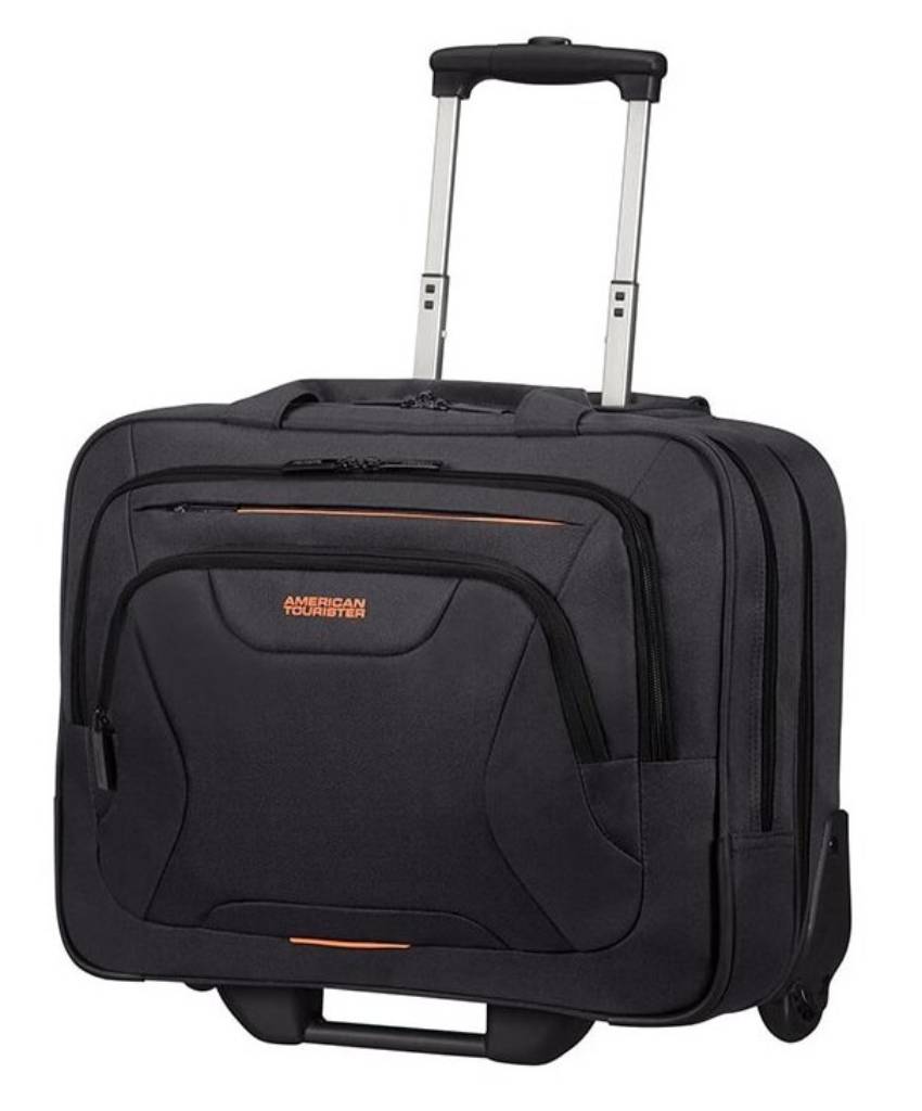 AMERICAN TOURISTER Taška na kolečkách At Work Rolling Tote 15,6" Black/Orange