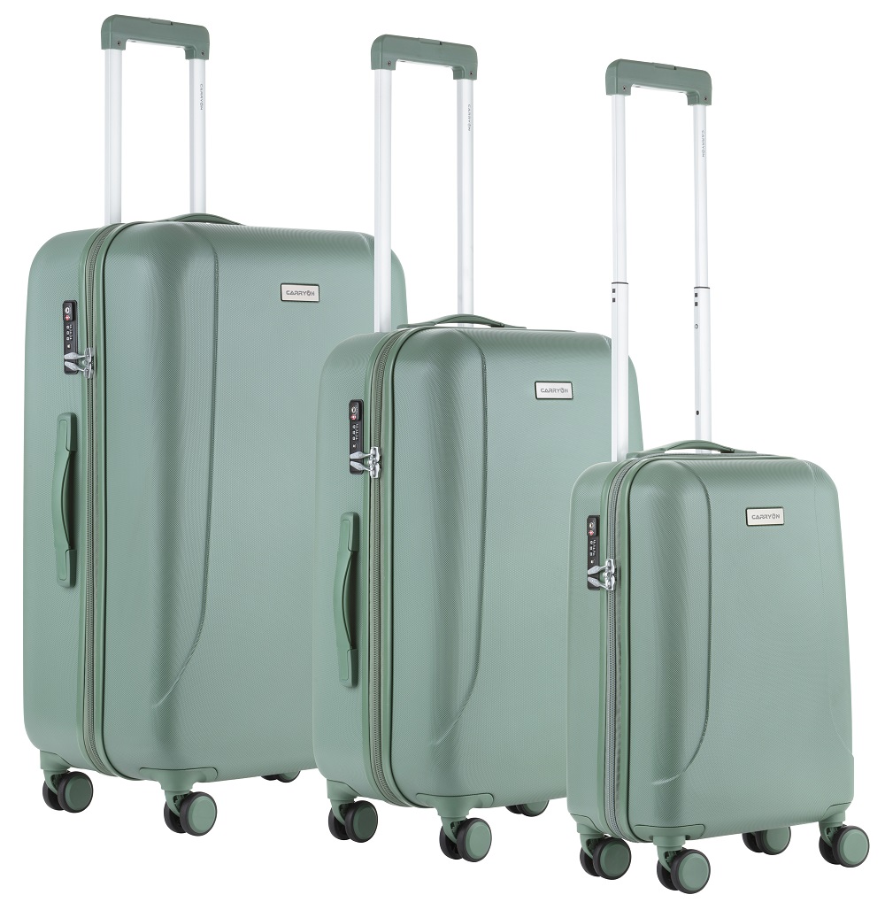 CARRY ON Sada kufrů Skyhopper Olive 3-set