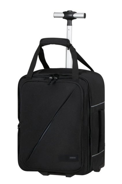 kufrland americantourister take2cabin backpack wheels sm black (3)