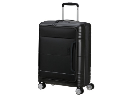 16534 5 american tourister hello cabin spinner 55cm cerny onyx black rozsiritelny