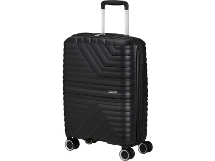 19882 american tourister flytwist 55cm spinner cerny shadow black rozsiritelny