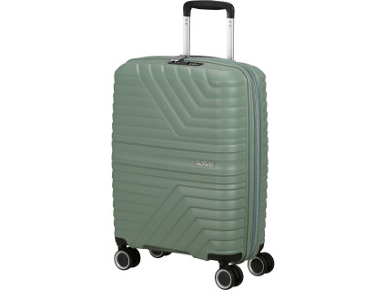 19876 2 american tourister flytwist 55cm spinner zeleny botanic green rozsiritelny