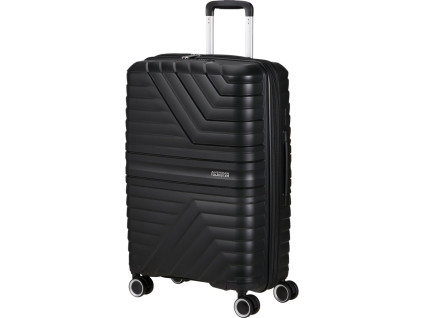 19894 9 american tourister flytwist 67cm spinner cerny shadow black rozsiritelny