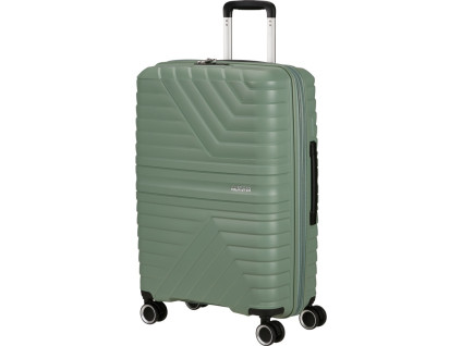 19891 9 american tourister flytwist 67cm spinner zeleny botanic green rozsiritelny