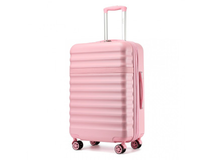20530 kono 2484 kufr spinner 75cm ruzovy abs polykarbonat rozsiritelny