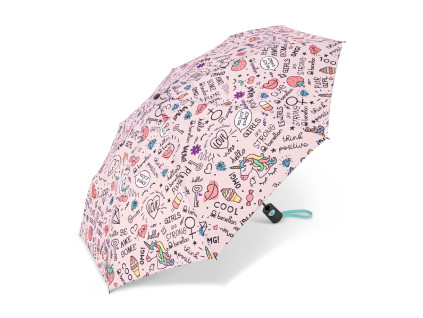 22228 benetton destnik skladaci automaticky ruzovy mini 28cm 95cm