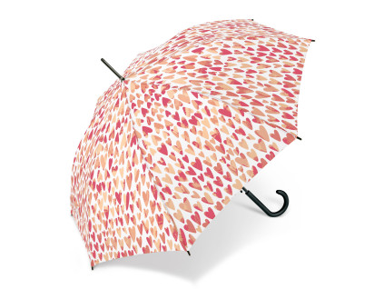22234 benetton destnik dlouhy automaticky aquarell hearts pink 86cm 104cm