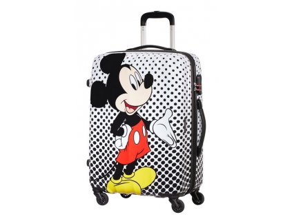 3052 american tourister disney legends spinner 65cm mickey mouse polka dot