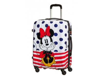 3058 american tourister disney legends spinner 65cm minnie blue dots