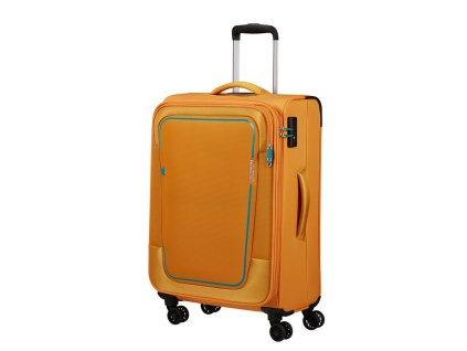 6394 american tourister pulsonic 68cm zluty sunset yellow spinner rozsiritelny