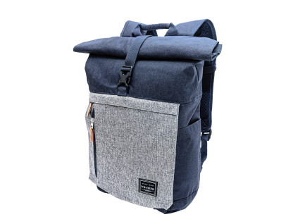 Travelite Batoh Basics Roll-up Modrá/Šedá