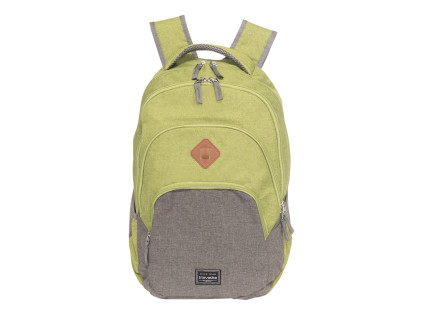 Travelite Basics Batoh Melange 15,6" Zelený/Šedý 22L