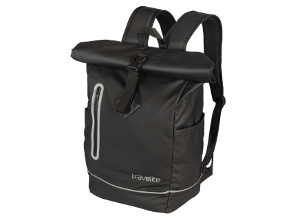 Travelite Basics Batoh Roll-up Plane Černý 19L