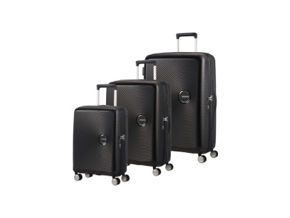 14268 2 american tourister soundbox sada 3 kufru 55 67 77cm cerny rozsiritelny