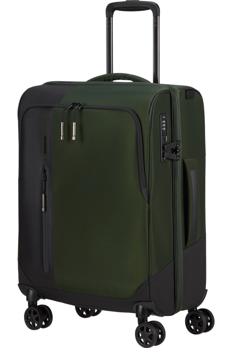 Samsonite BIZ2GO Spinner 55cm Zelený Earth Green rozšiřitelný