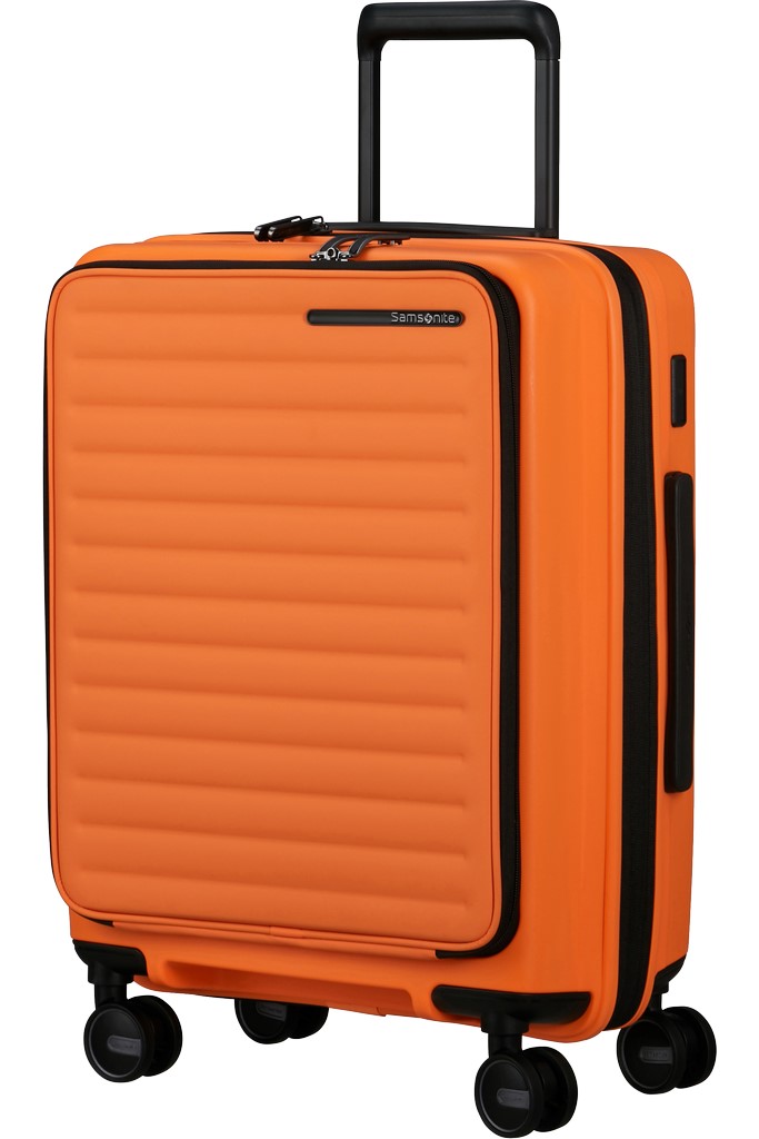 Samsonite RESTACKD Spinner (Easy Access) 55cm Oranžový Papaya rozšiřitelný