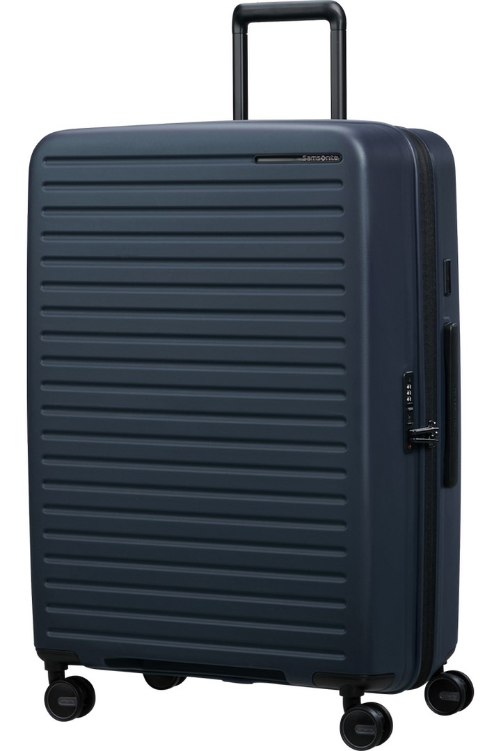 Samsonite RESTACKD Spinner 75cm Modrý Midnight rozšiřitelný
