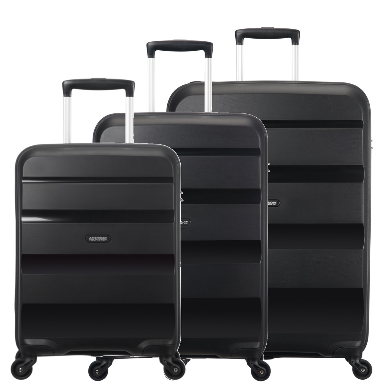 American Tourister BON AIR Sada 3 kufrů 55/66/75cm Černý