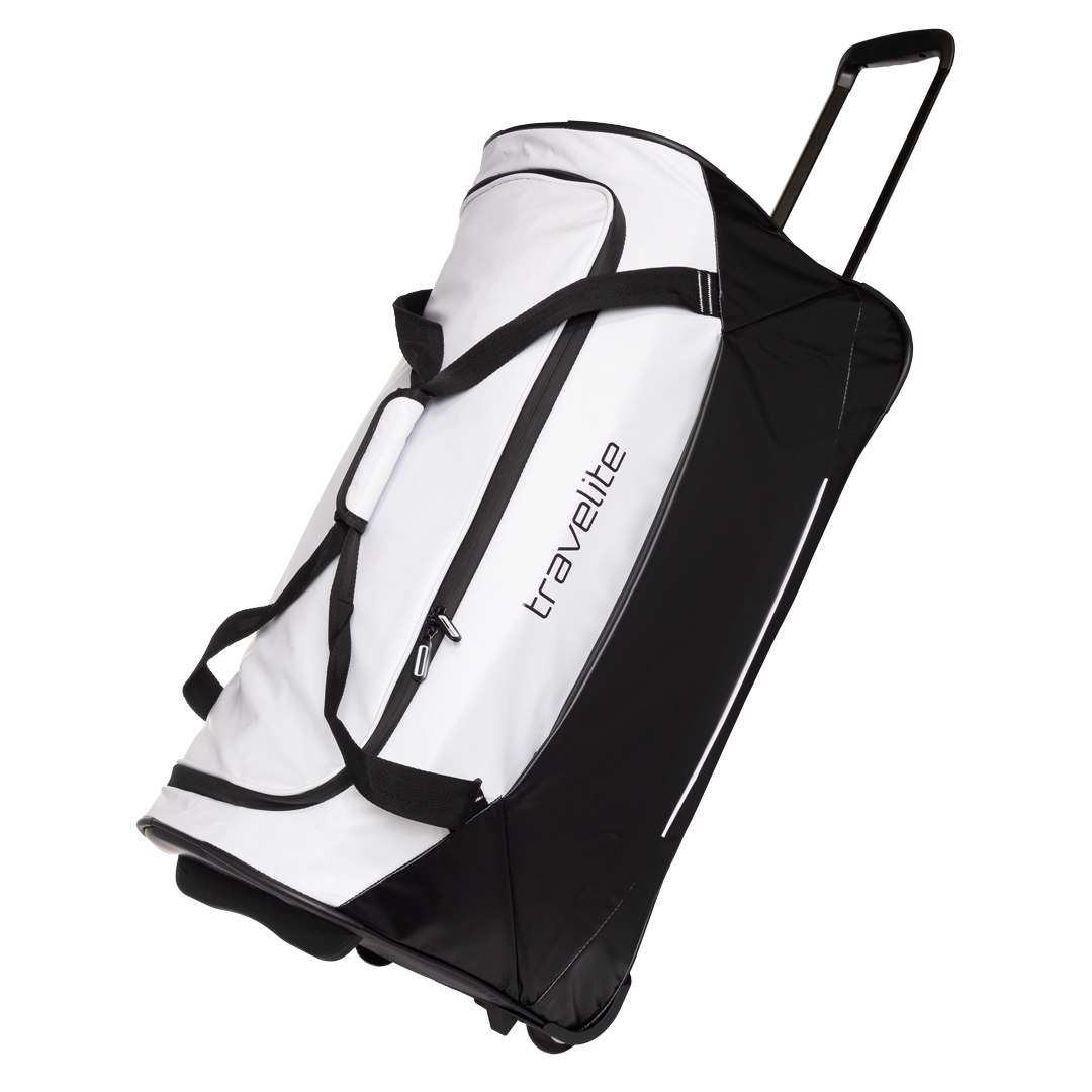 Travelite Basics Cestovní taška na kolečkách 71cm Bílá/Černá