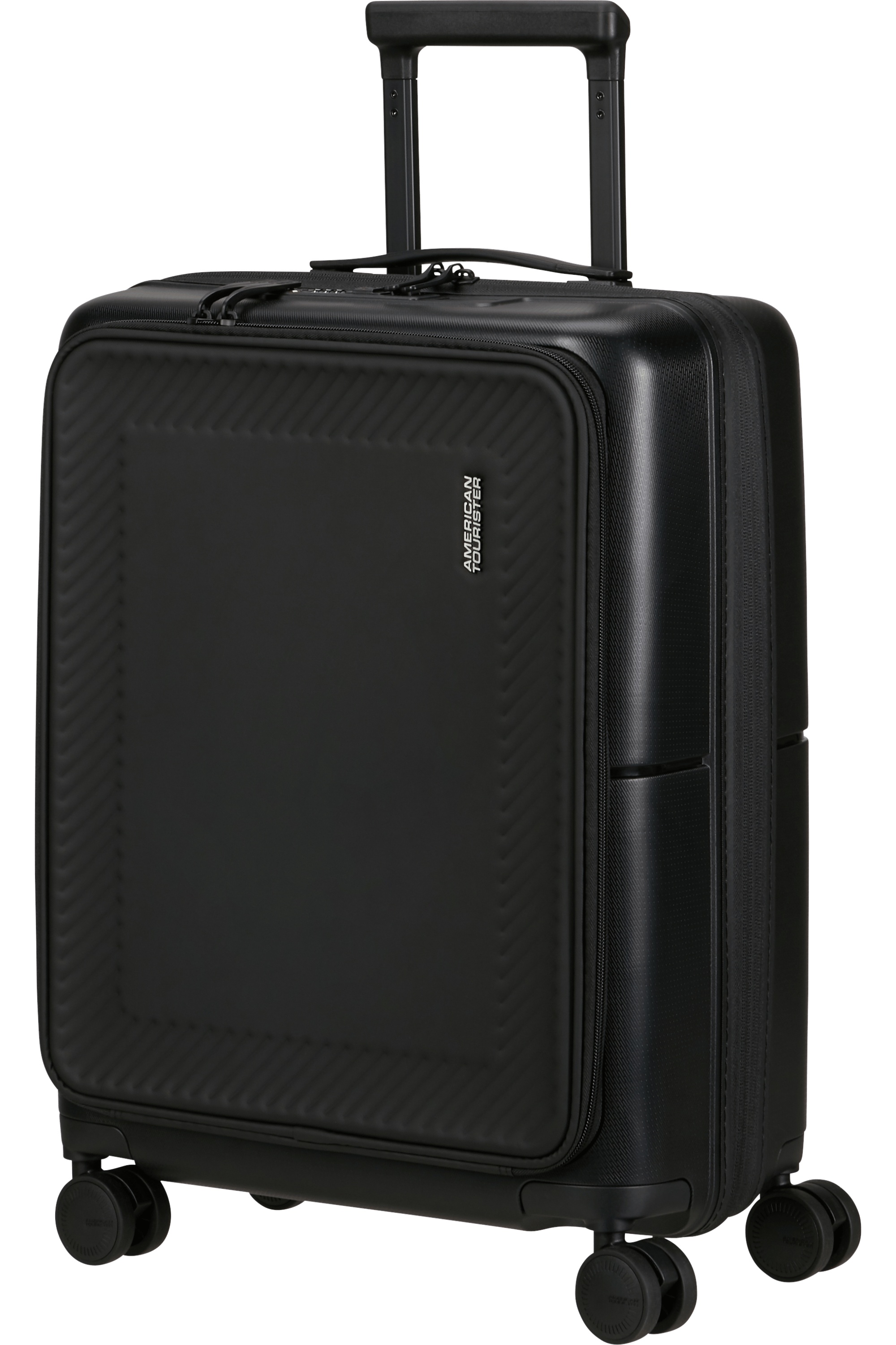 American Tourister Dashpop Frontloader Spinner Rozšiřitelný TSA 55cm Černý True Black