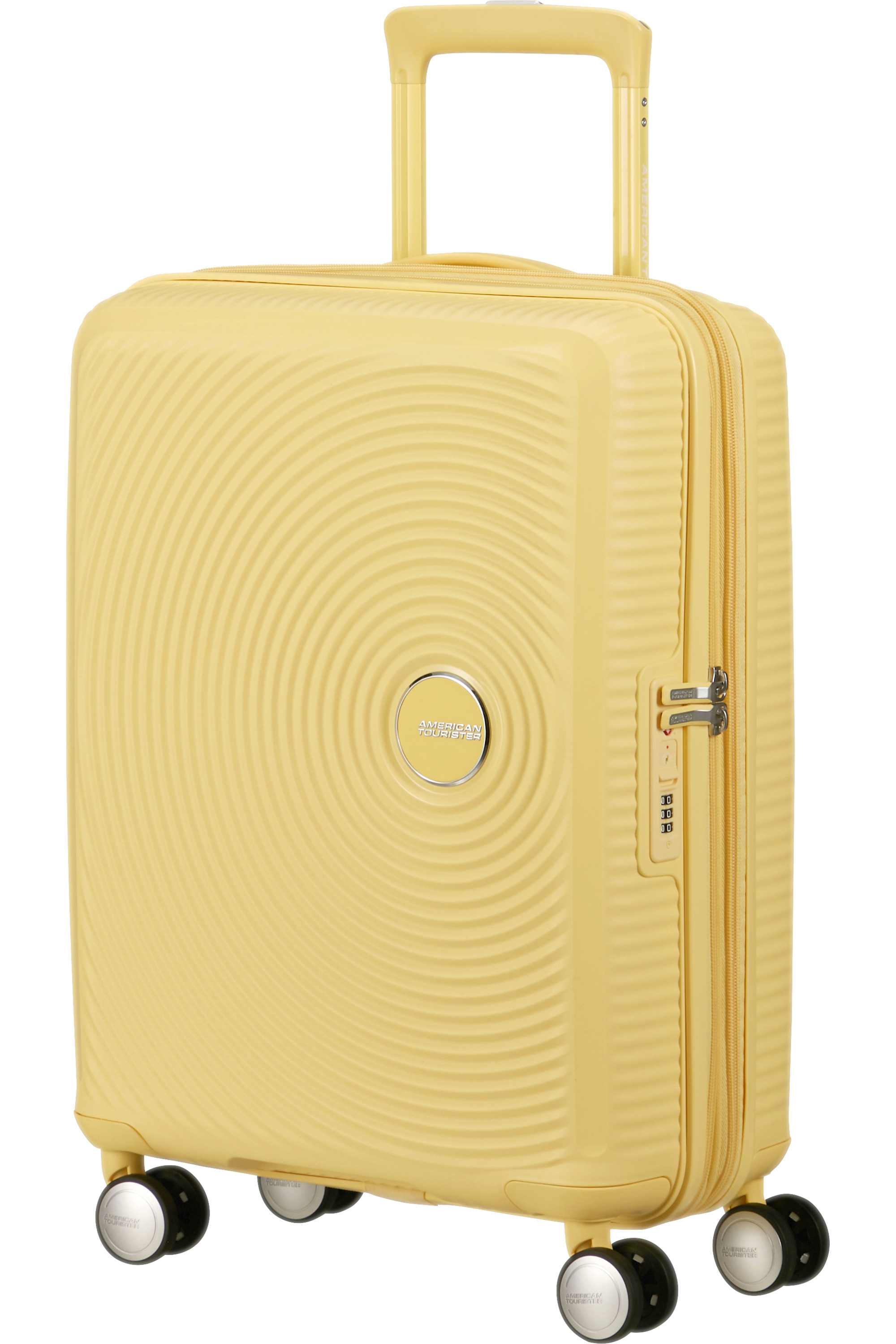 American Tourister Soundbox 67cm Žlutý Pastel Yellow rozšiřitelný