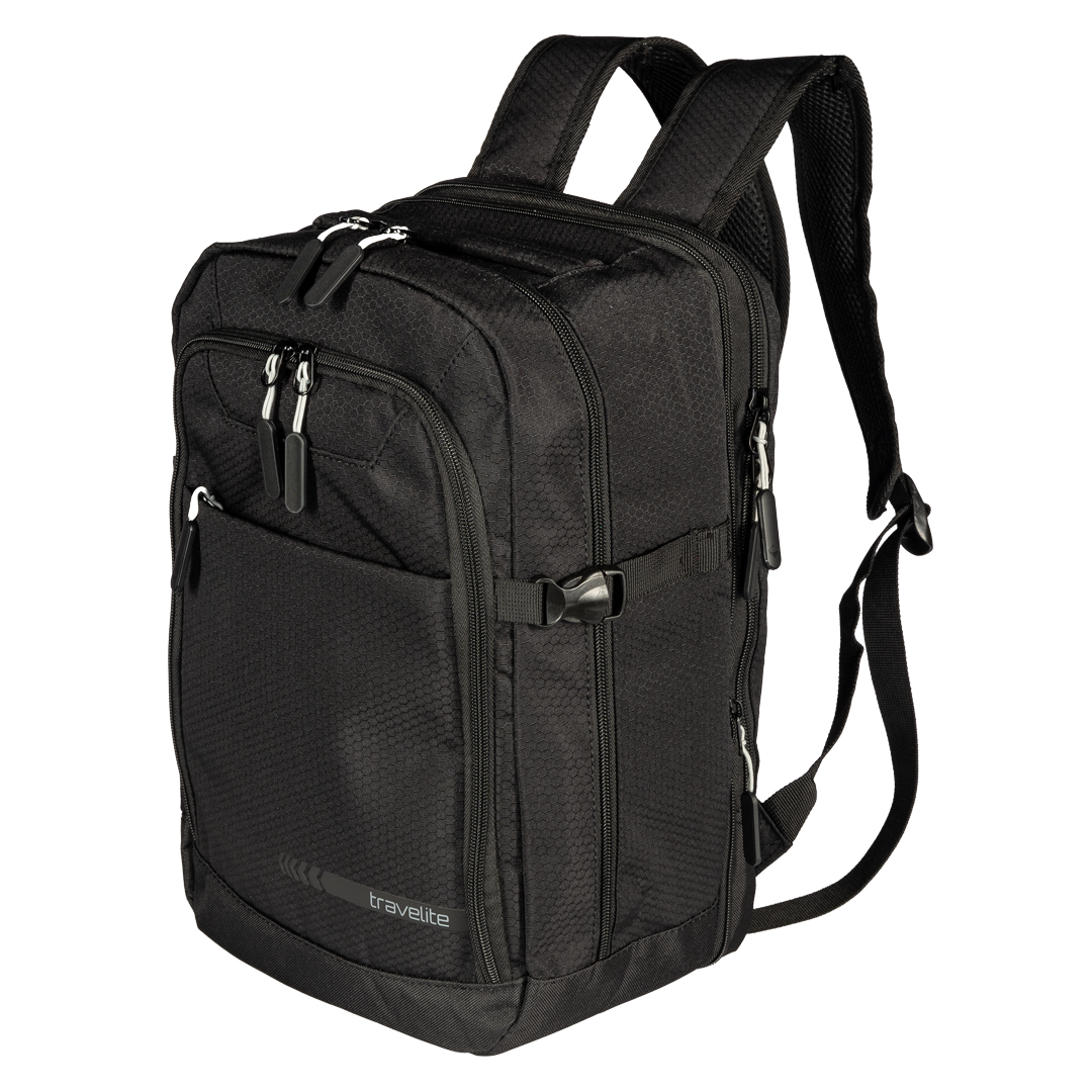 Travelite Kick Off Batoh Kabinový Černý 20/23L RYANAIR