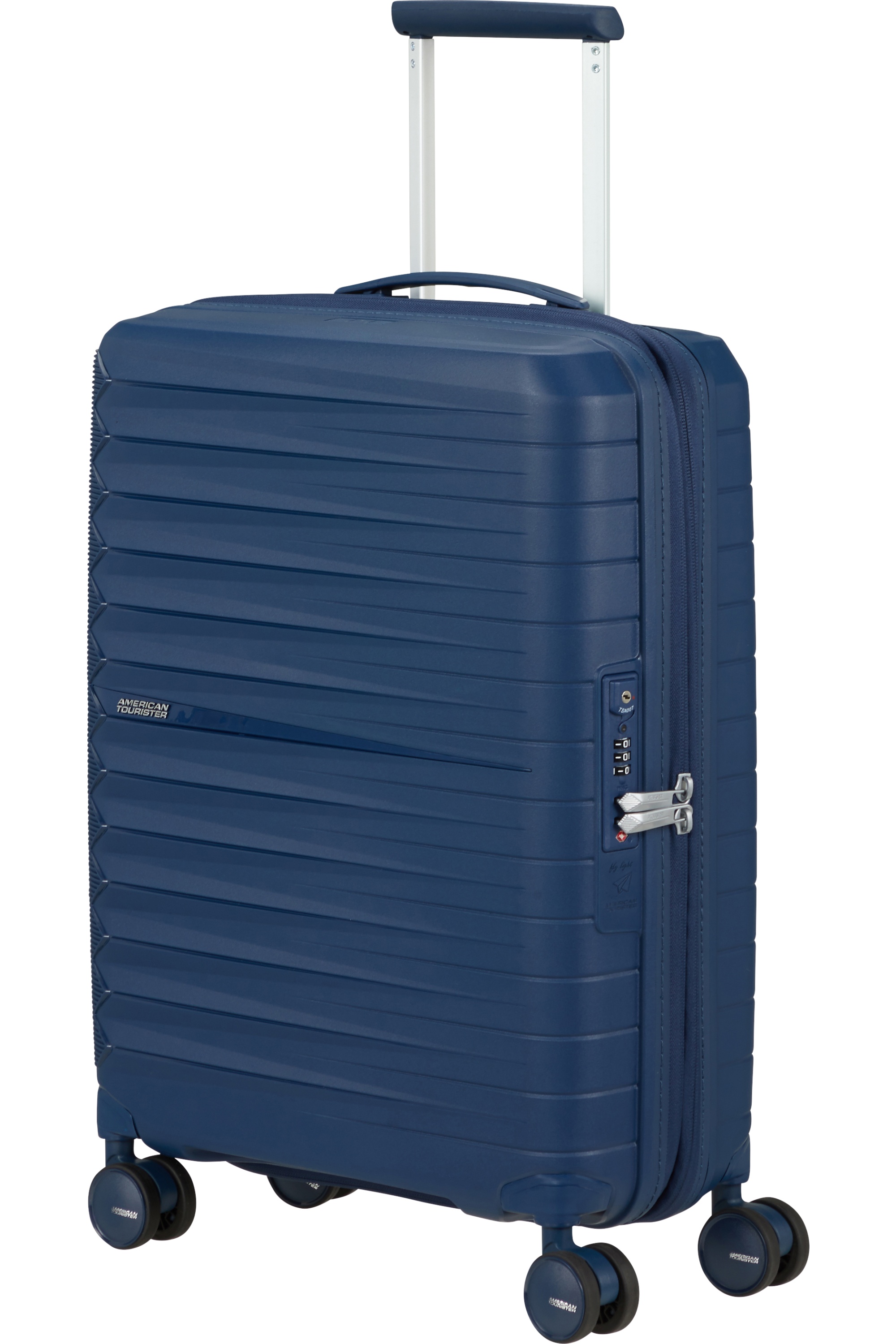 American Tourister FastForward Spinner 55cm Modrá Navy rozšiřitelný