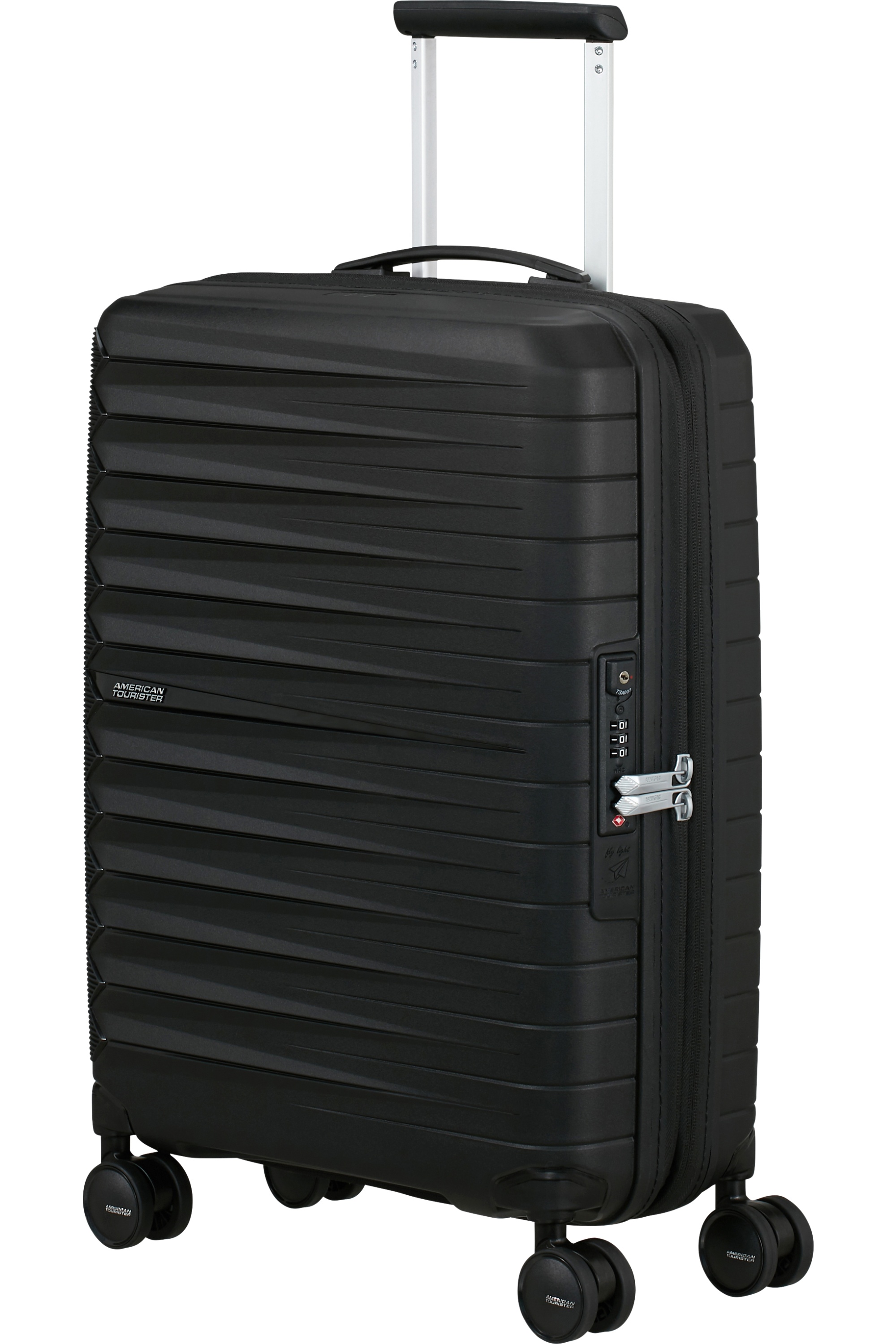 American Tourister FastForward Spinner 55cm Černá Flash Black rozšiřitelný