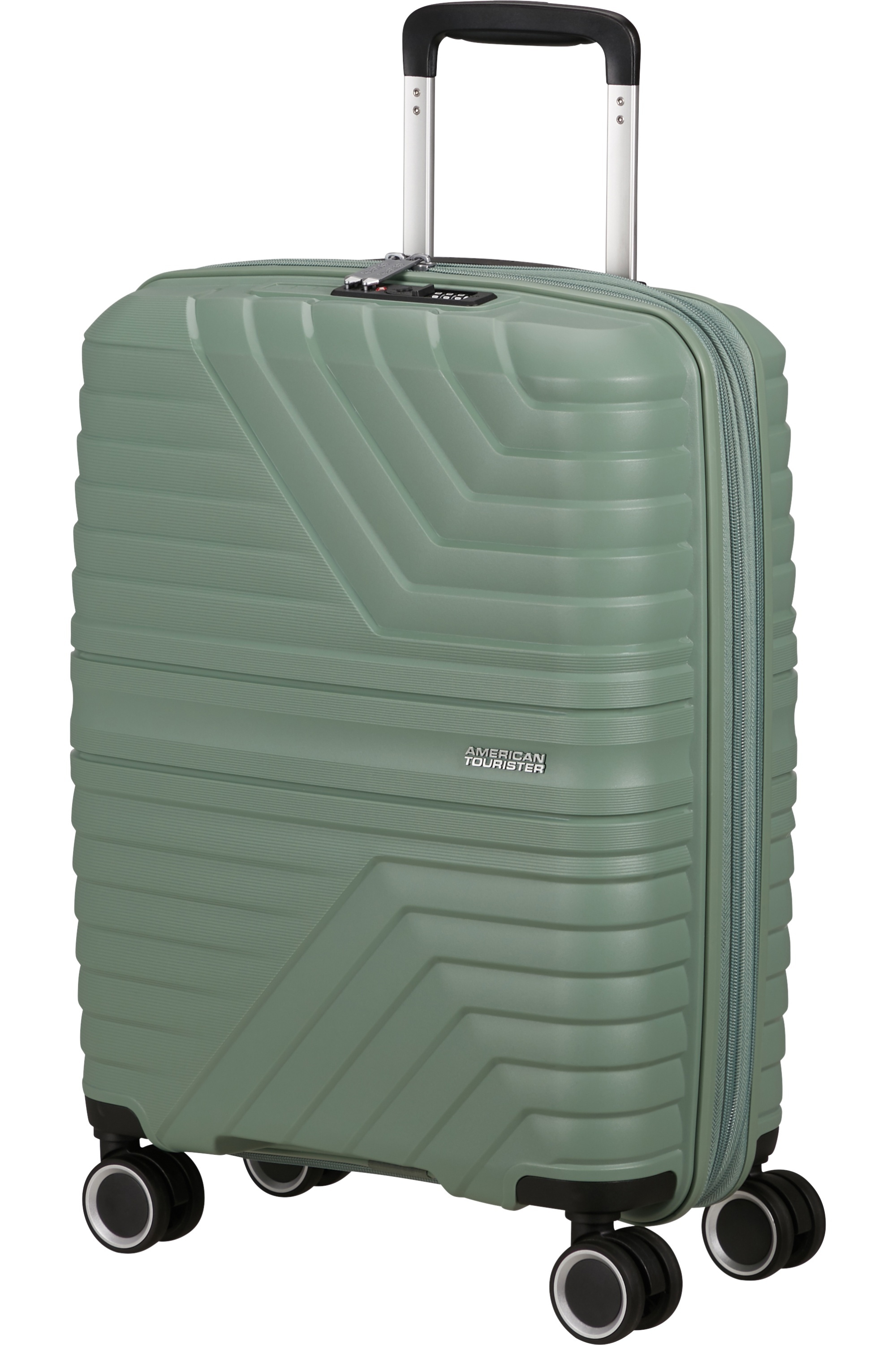 American Tourister Flytwist 55cm Spinner Zelený Botanic Green rozšiřitelný
