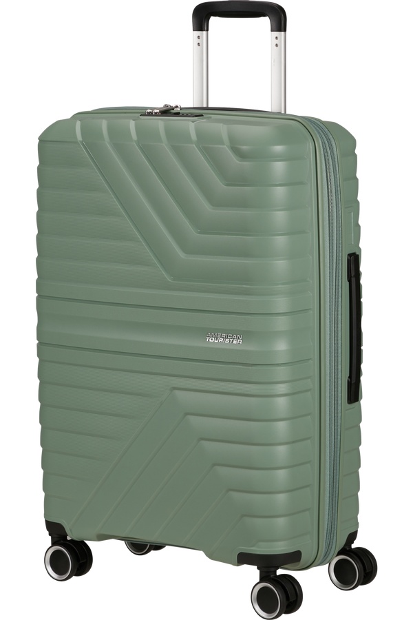 American Tourister Flytwist 67cm Spinner Zelený Botanic Green rozšiřitelný
