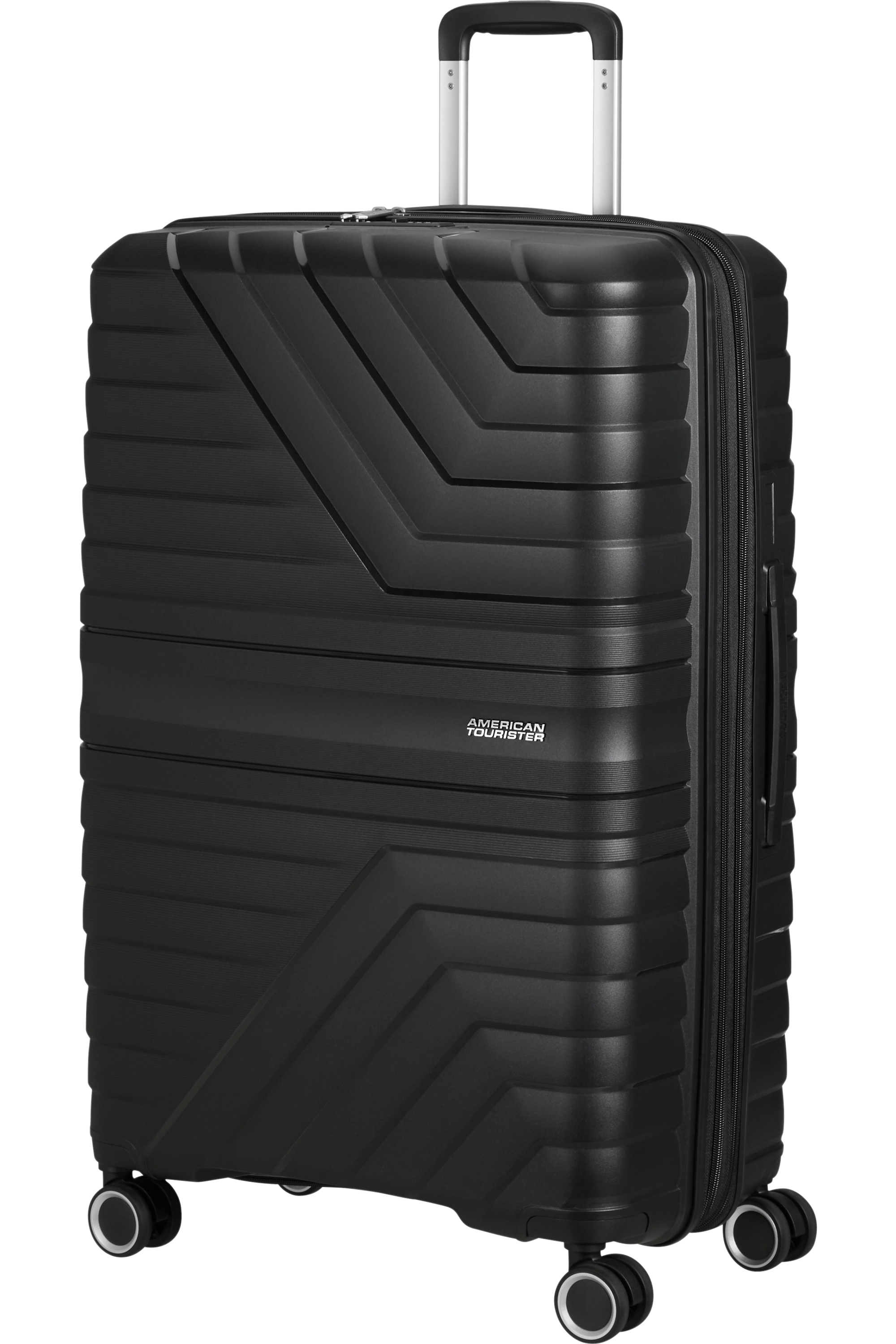 American Tourister Flytwist 78cm Spinner Černý Shadow Black rozšiřitelný