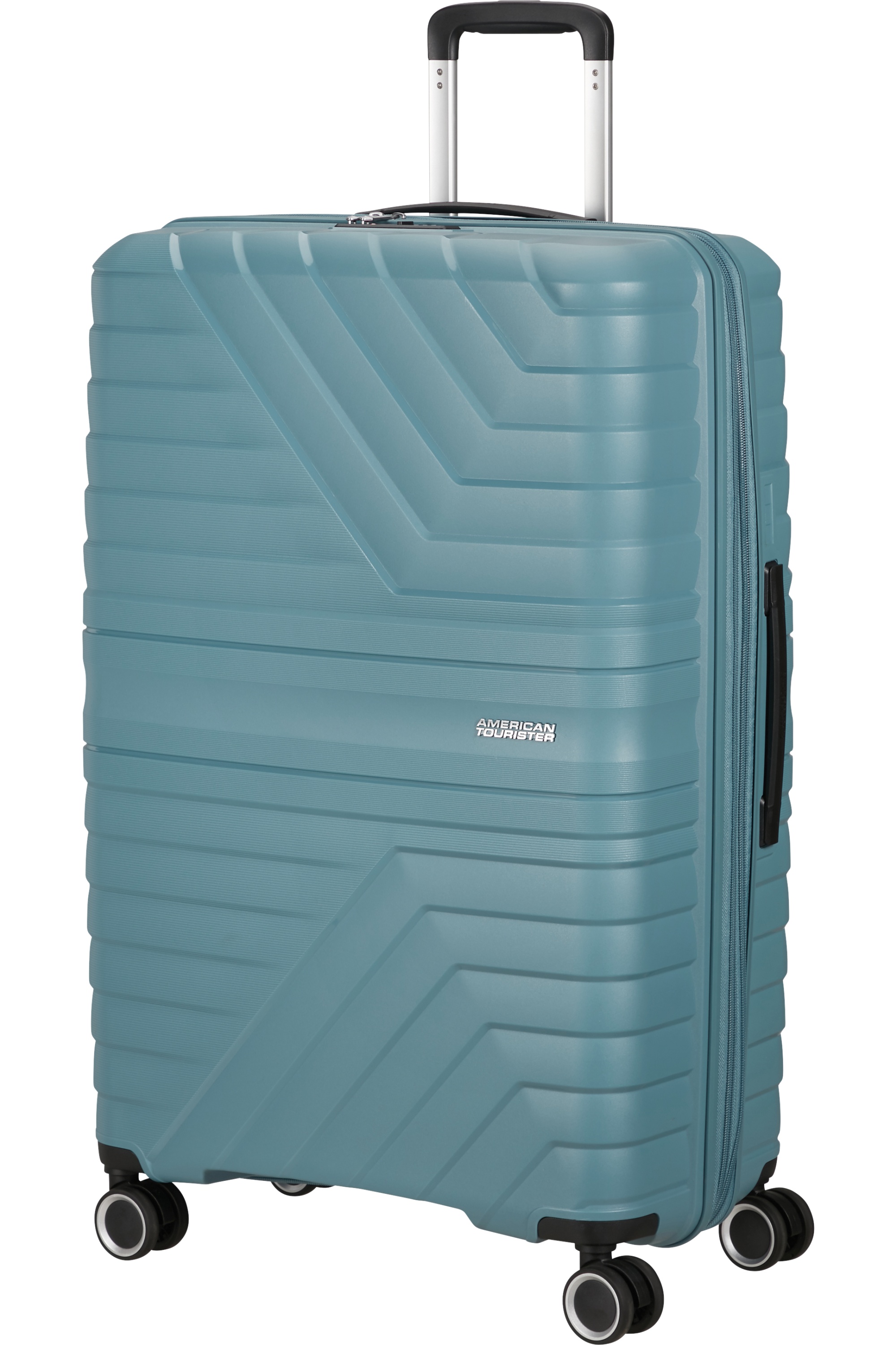 American Tourister Flytwist 78cm Spinner Modrý Storm Blue rozšiřitelný