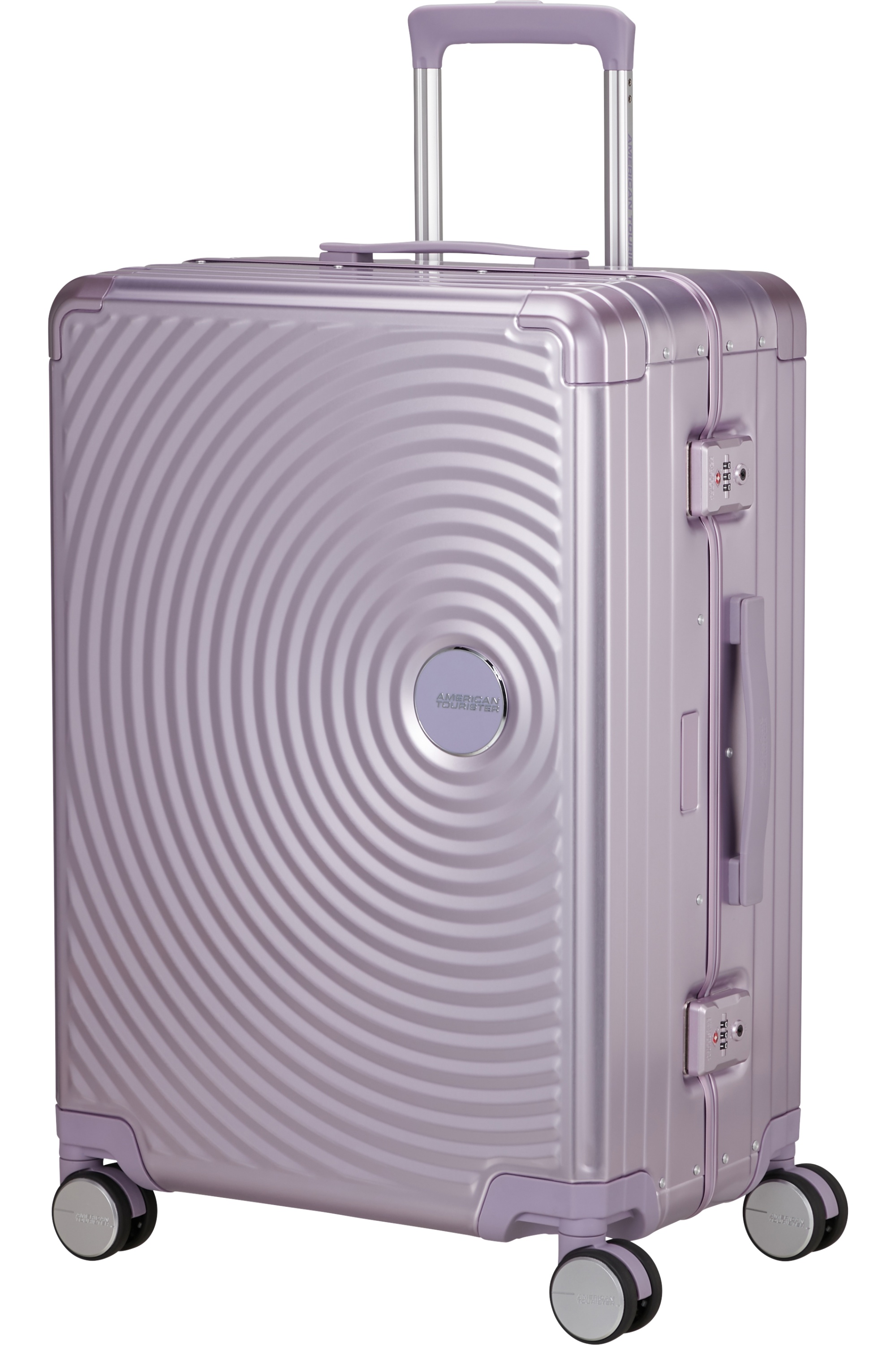 American Tourister Soundbox ALU 68cm Fialová Stormy Lilac