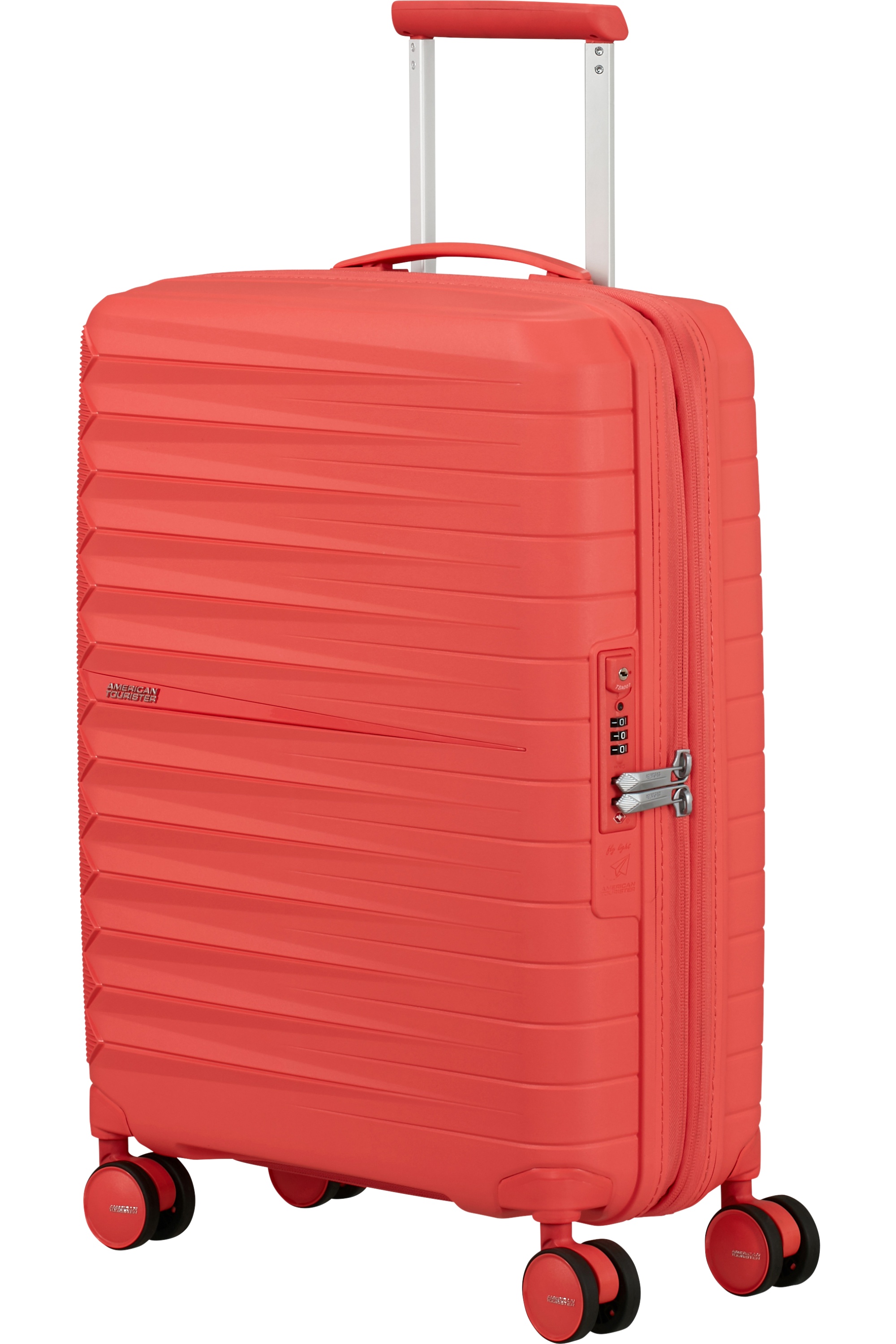 American Tourister FastForward Spinner 55cm Červená Sunset Coral rozšiřitelný