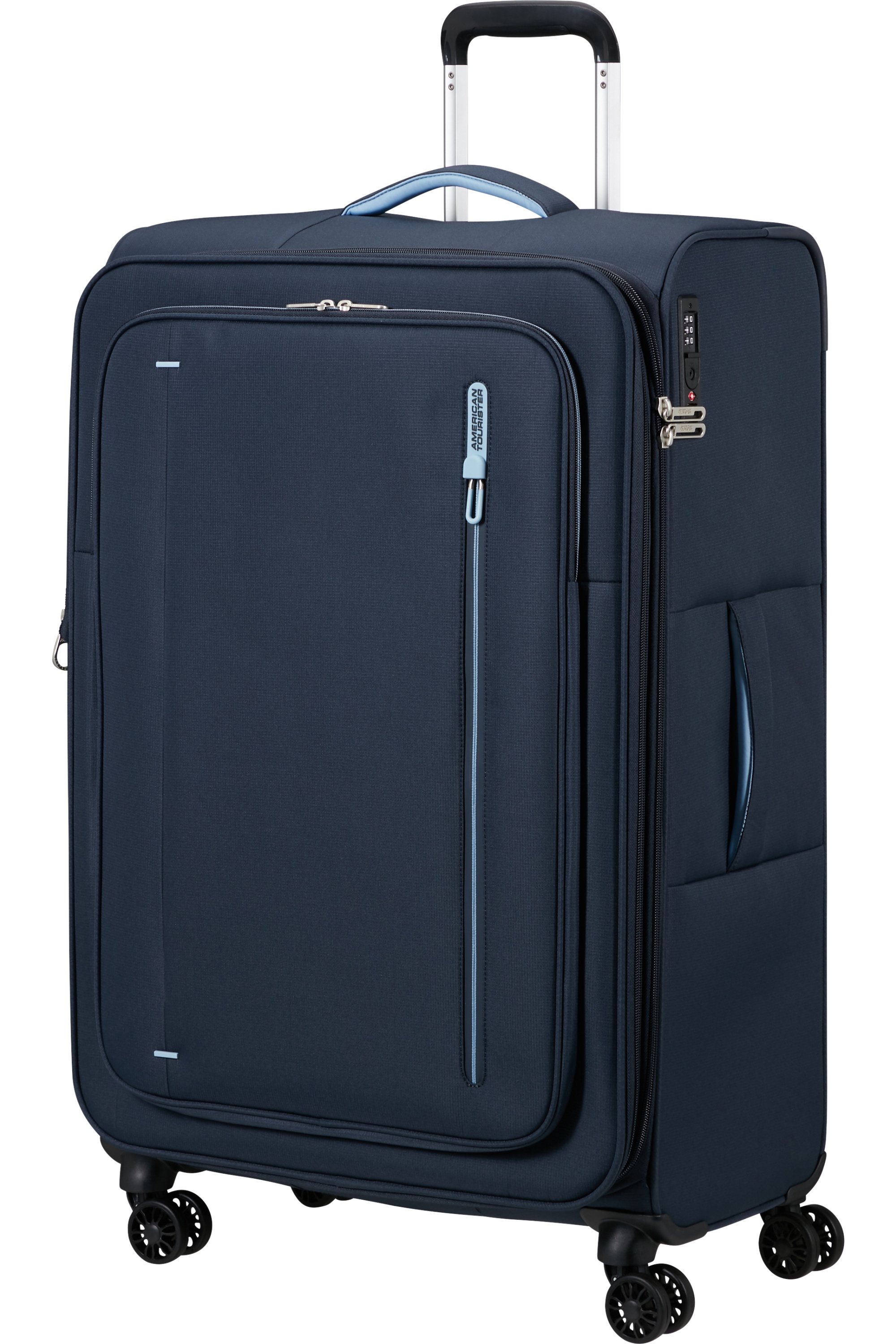 American Tourister CLOUDRIDER Spinner 78.5cm Modrá Sky Navy Rozšiřitelný
