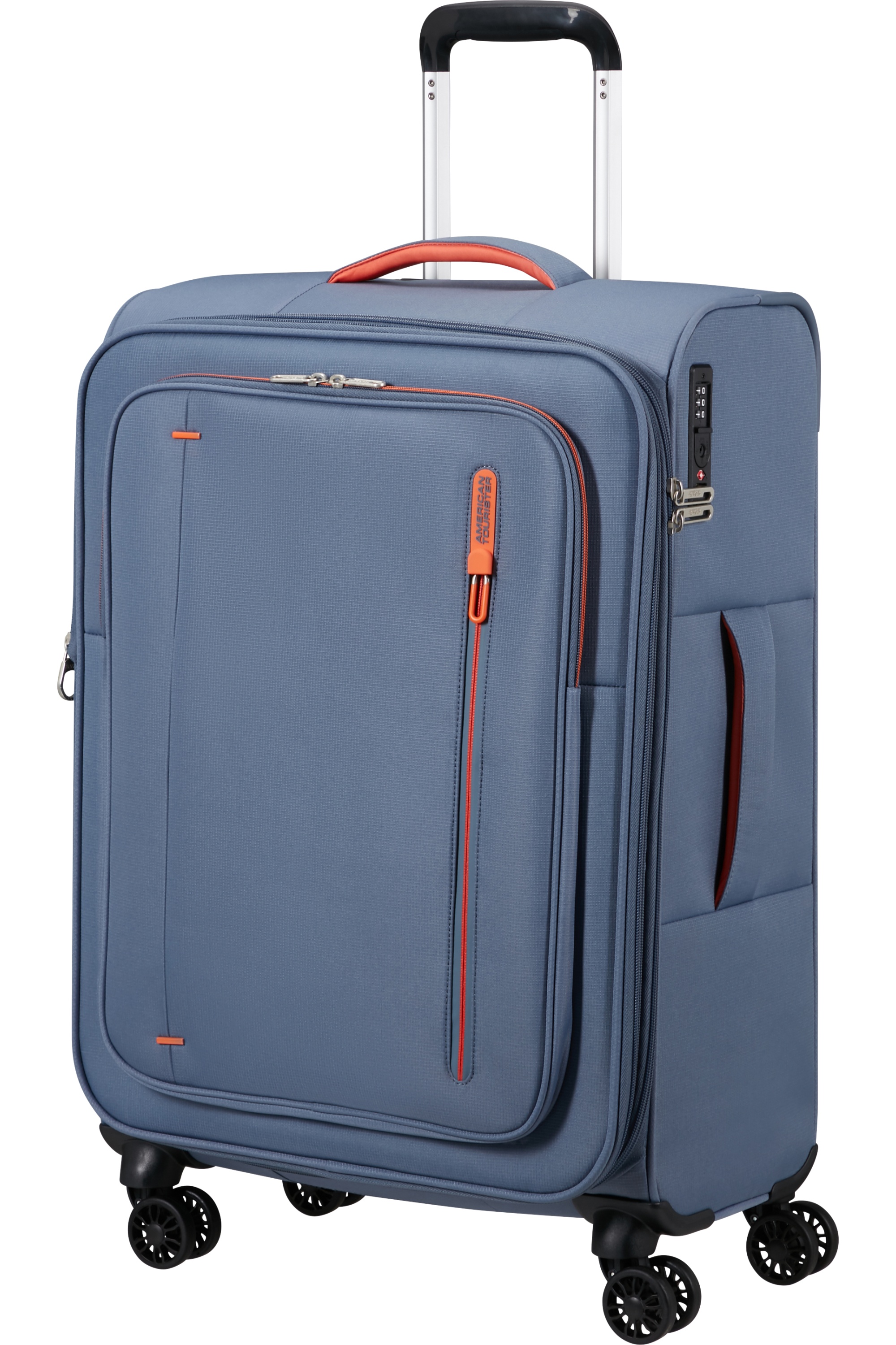 American Tourister CLOUDRIDER Spinner 67cm Modrá Stone Blue Rozšiřitelný