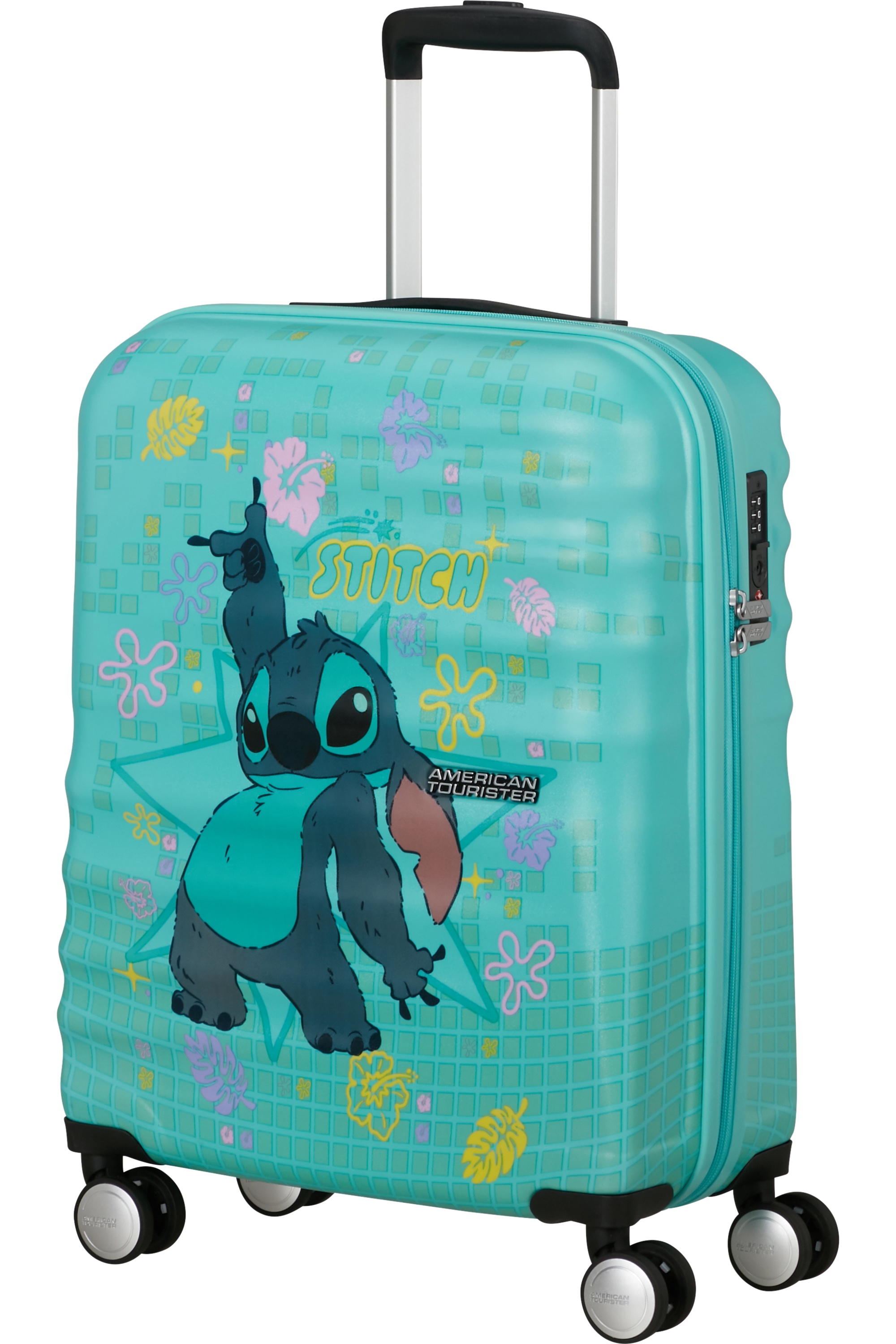 American Tourister WAVEBREAKER DISNEY Spinner 55cm  Stitch Flower