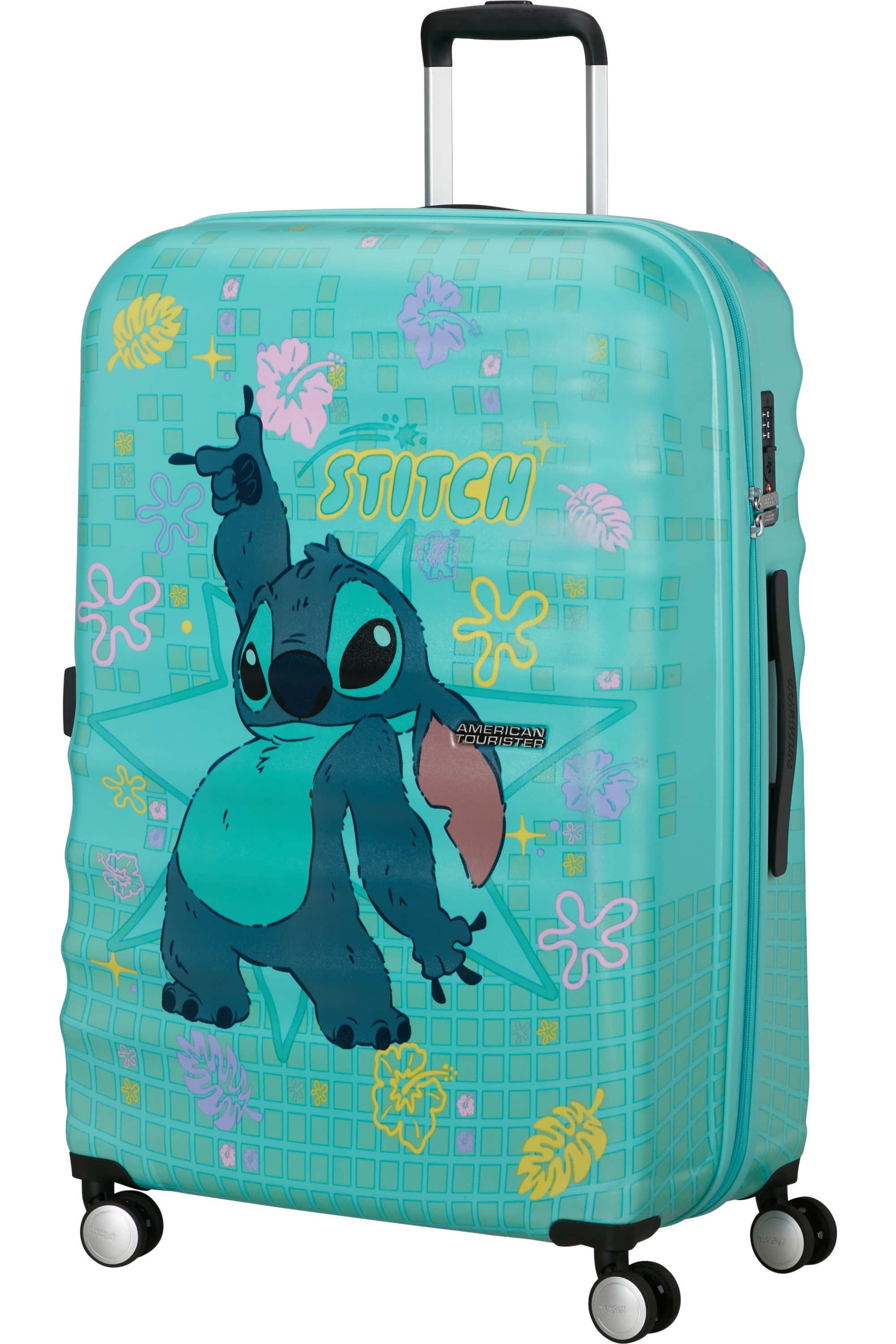 American Tourister WAVEBREAKER DISNEY Spinner 77cm Stitch Flower