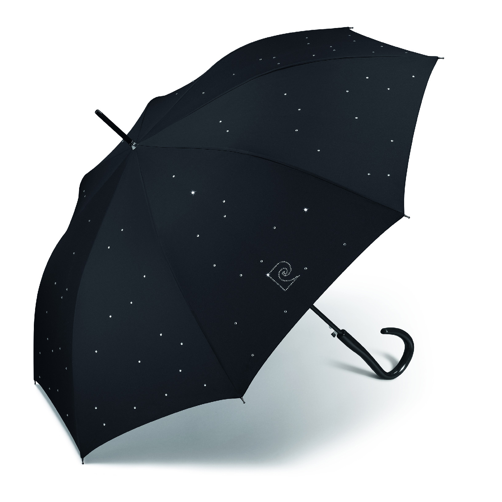 Pierre Cardin deštník Dlouhý automatický Černý Brilliante 89cm/106cm