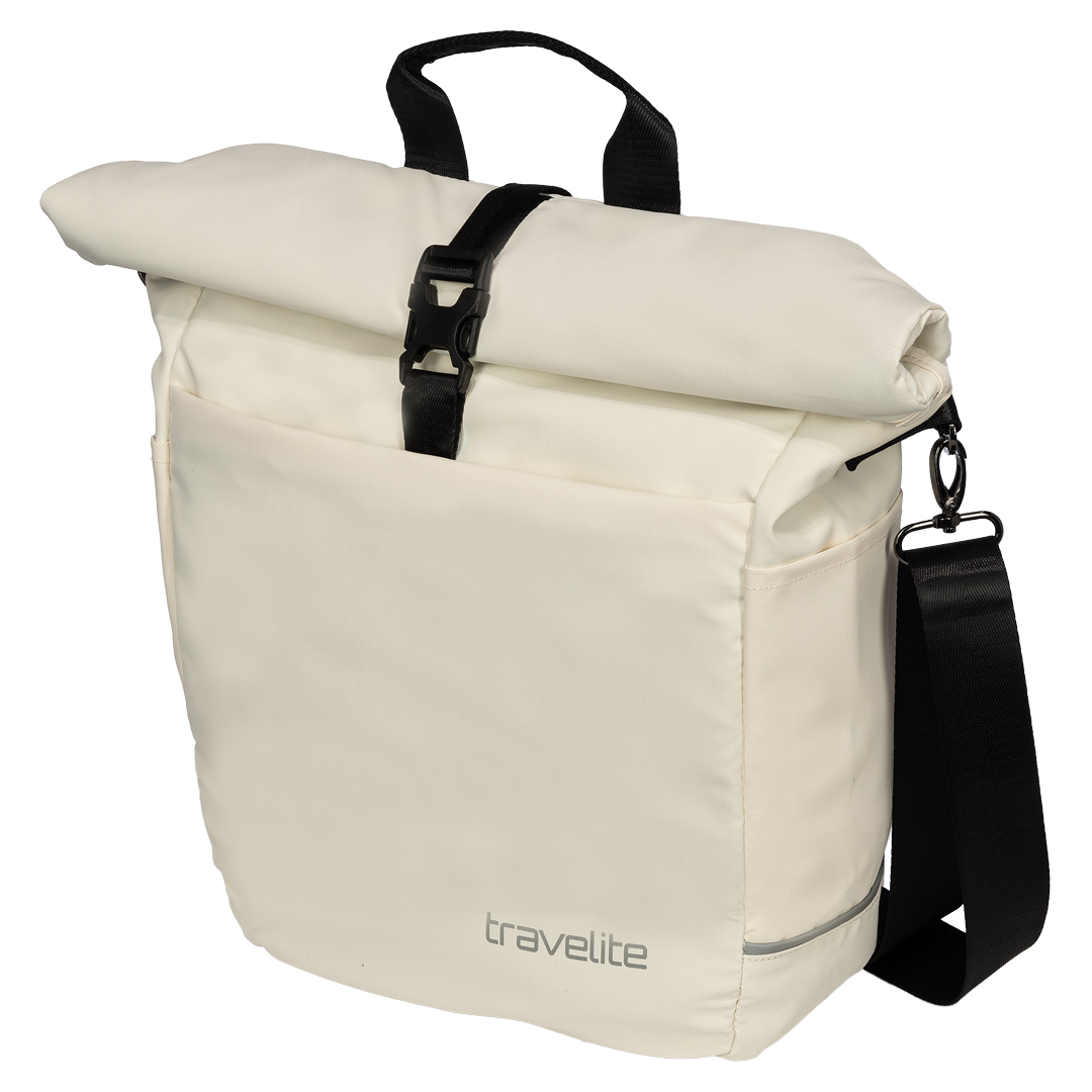 Travelite Basics Brašna na kolo Roll-up Béžová 14L