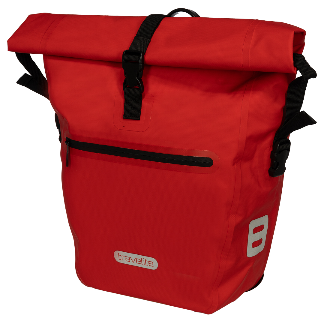 Travelite Basics Brašna na kolo Roll-up Červená 20L