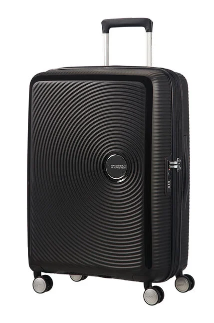 American Tourister Soundbox 67cm Černá Spinner rozšiřitelný