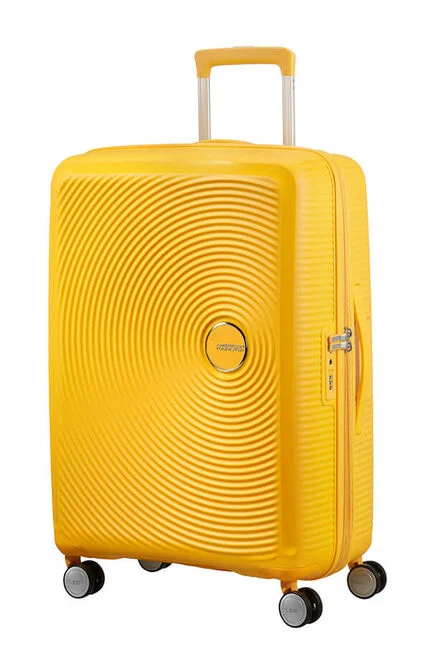 American Tourister Soundbox 67cm Žlutá Spinner rozšiřitelný 71,5/81L