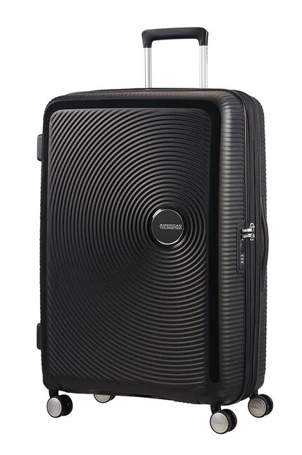 American Tourister Soundbox 77cm Černá Spinner rozšiřitelný
