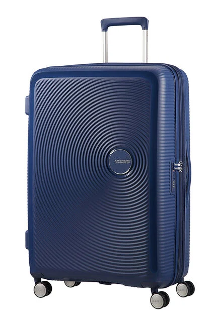 American Tourister Soundbox 77cm Tmavě Modrá Spinner rozšiřitelný