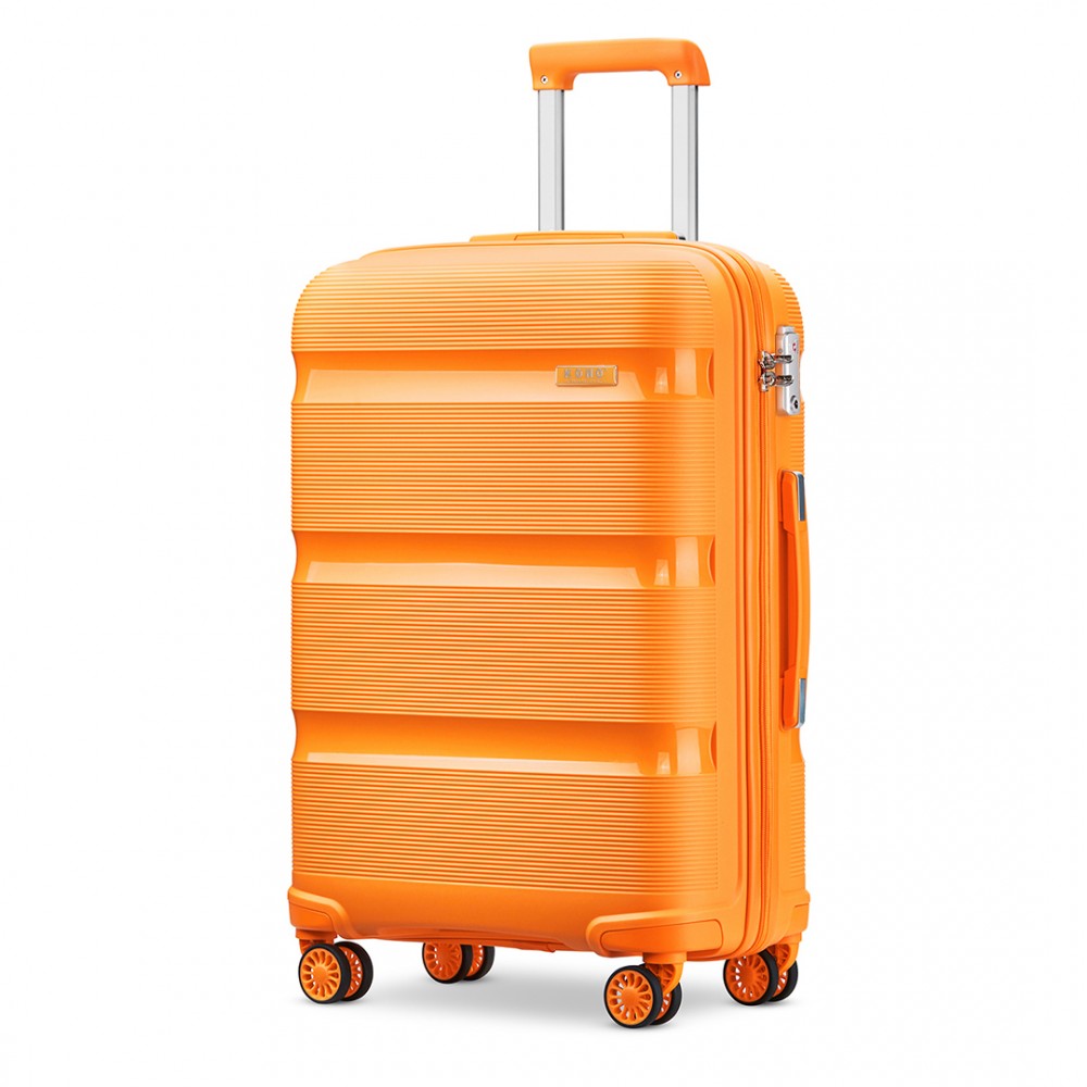Kono K2092L Kufr spinner 65cm Oranžový Polypropylen
