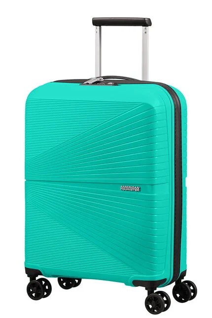 American Tourister Airconic Spinner 55cm Modrá Aqua green 33L