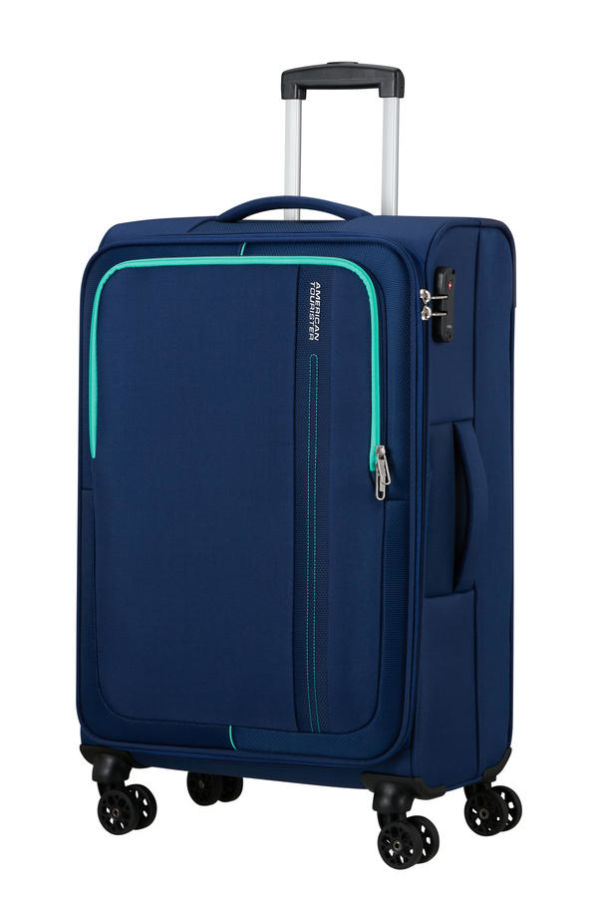 American Tourister Sea Seeker 68cm Tmavě modrý Combat navy Spinner 61L