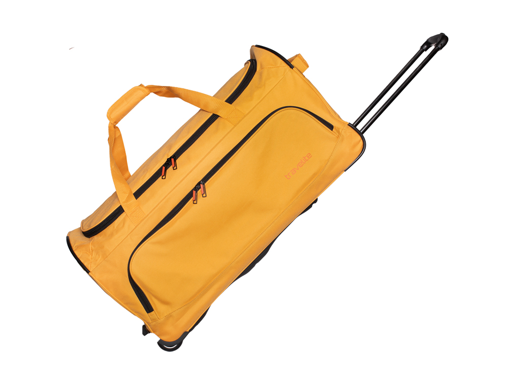 Travelite Basics Fresh Cestovní taška na kolečkách L 71 cm Žlutá