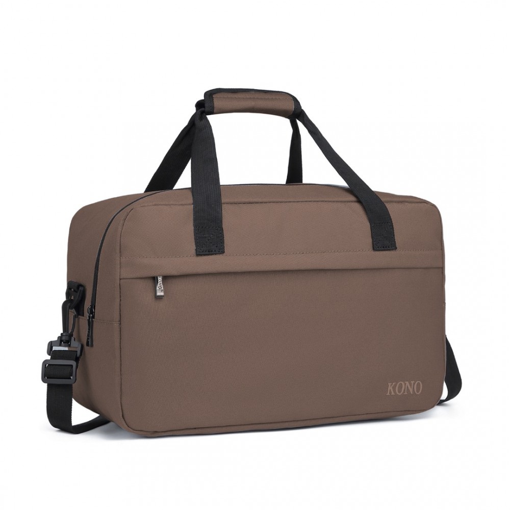 Kono E1960M Cestovní taška Hnědá 40cm 17L